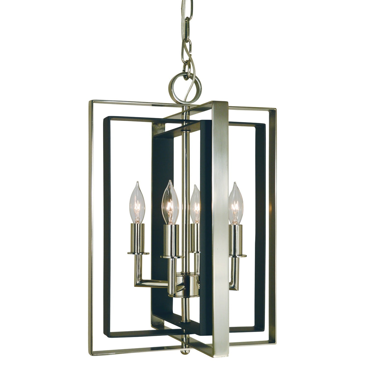 Framburg - 4860 BN/MBLACK - Four Light Chandelier - Symmetry - Brushed Nickel w/Matte Black