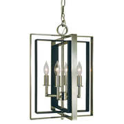 Framburg - 4860 BN/MBLACK - Four Light Chandelier - Symmetry - Brushed Nickel w/Matte Black