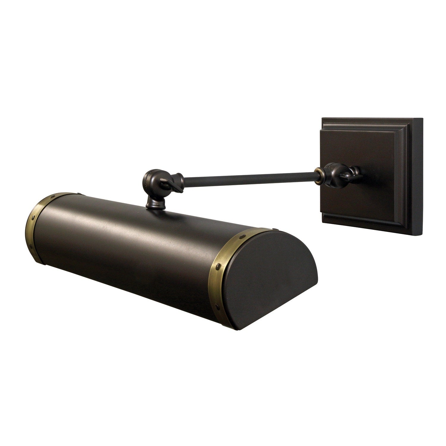 House of Troy - DST16-MBAB - Two Light Picture Light - Steamer - Mahogany Bronze with Antique Brass accents