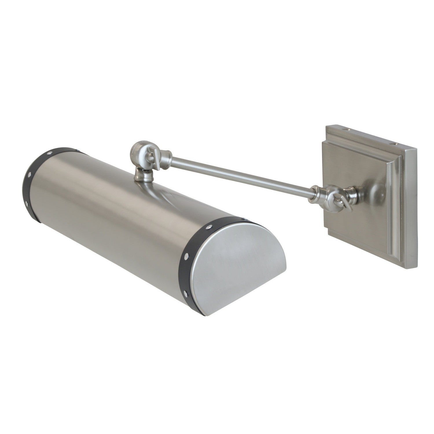 House of Troy - DST16-SNBLK - Two Light Picture Light - Steamer - Satin Nickel with Black accents