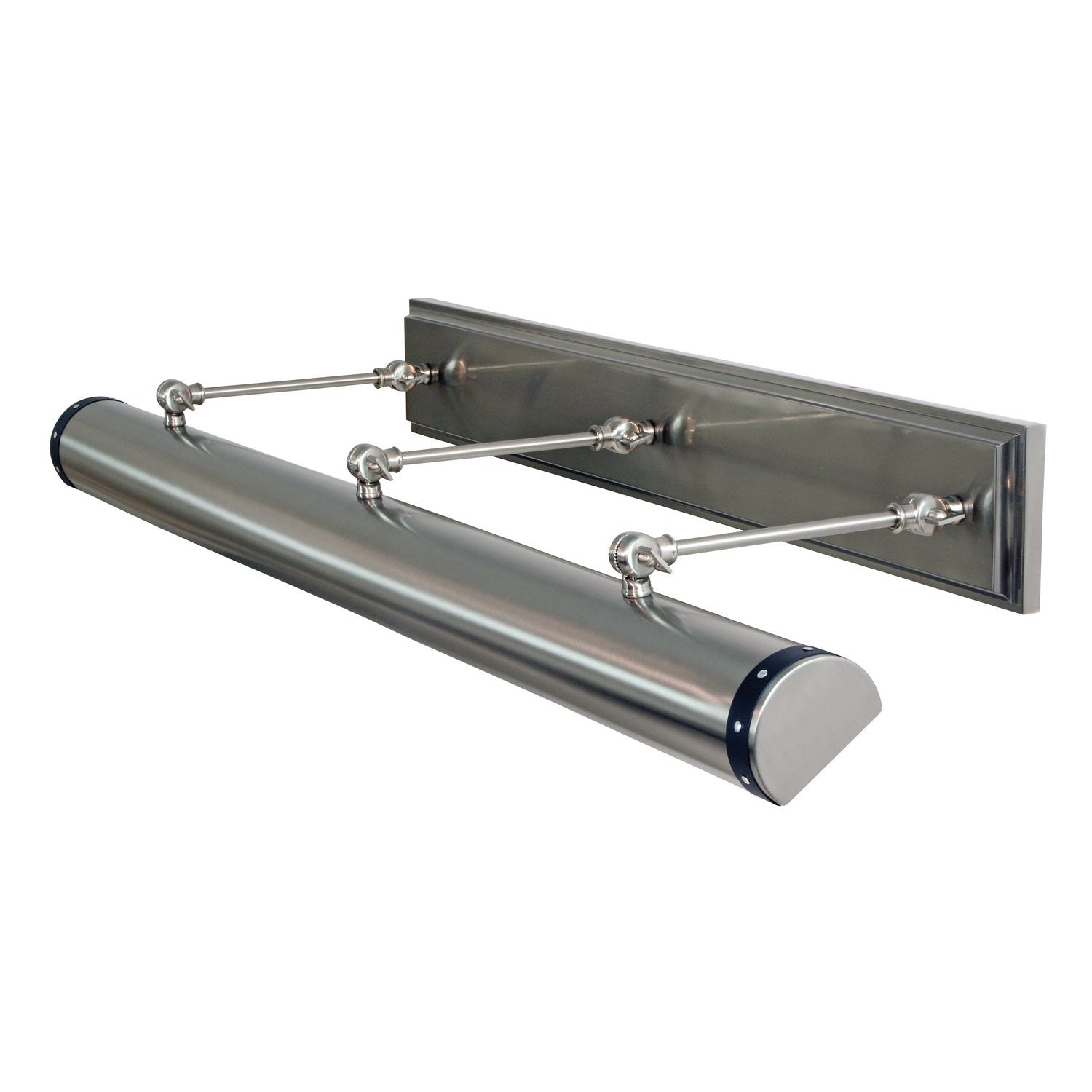 House of Troy - DST42-SNBLK - Six Light Picture Light - Steamer - Satin Nickel with Black accents