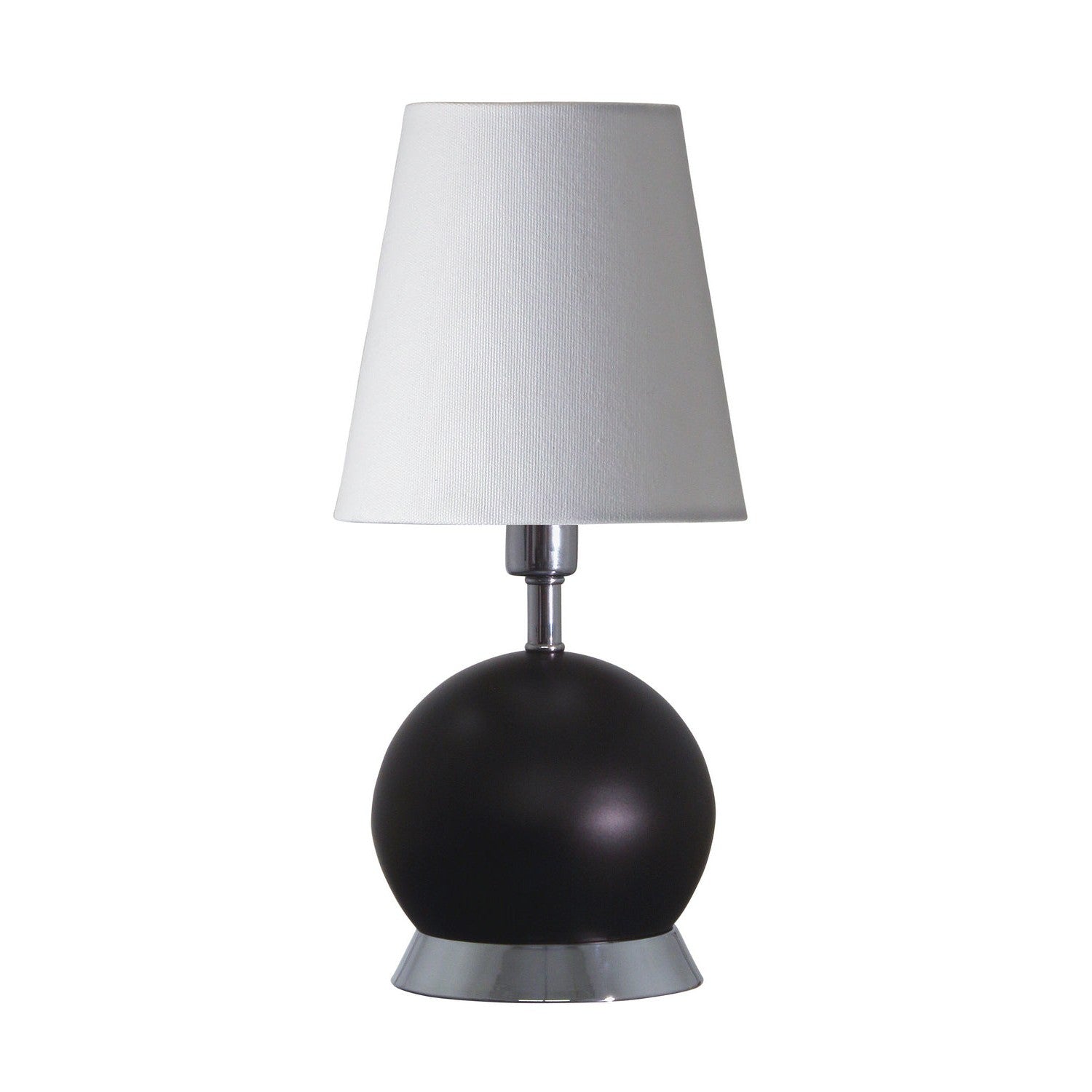 House of Troy - GEO110 - One Light Table Lamp - Geo - Black Matte with Chrome Accents