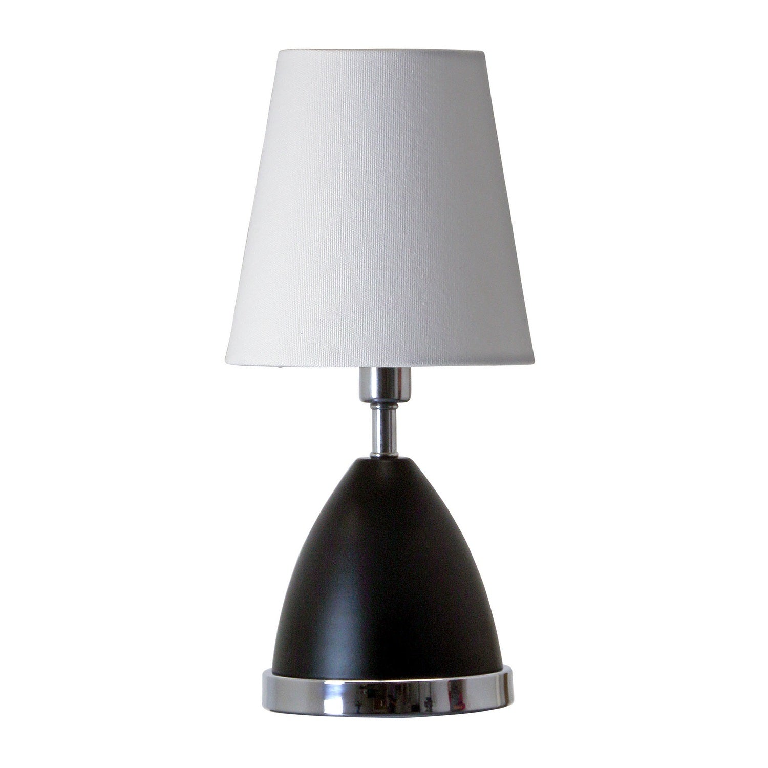 House of Troy - GEO210 - One Light Table Lamp - Geo - Black Matte with Chrome Accents