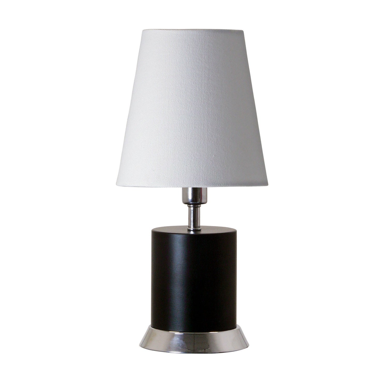 House of Troy - GEO310 - One Light Table Lamp - Geo - Black Matte with Chrome Accents