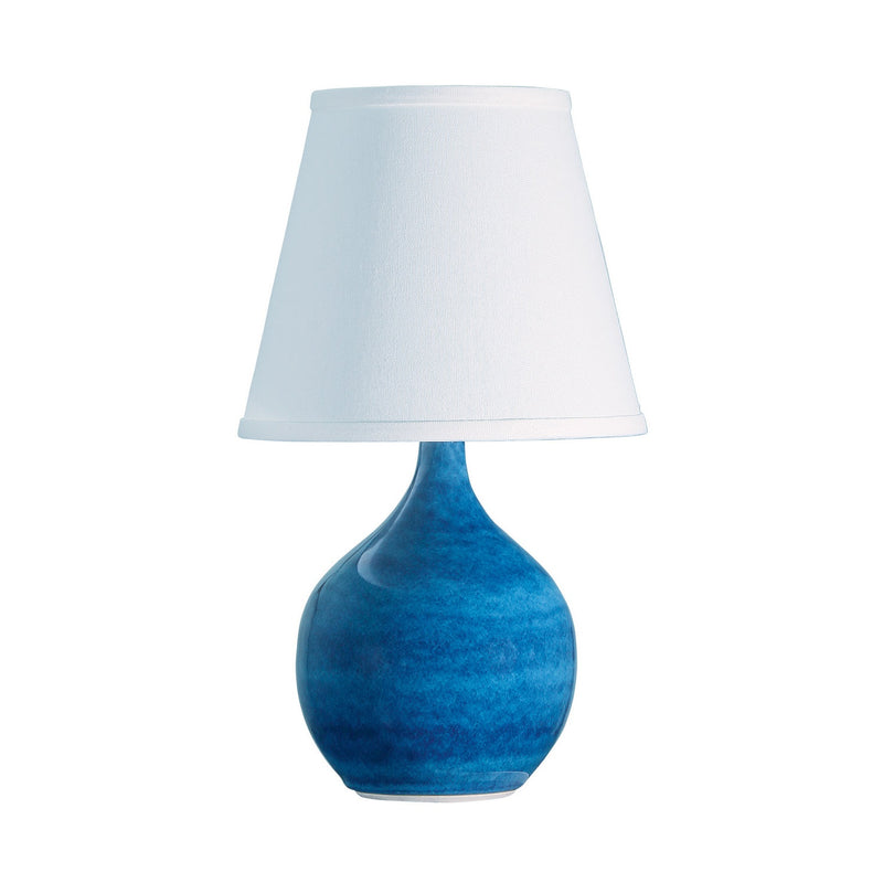 House of Troy - GS50-BG - One Light Table Lamp - Scatchard - Blue Gloss