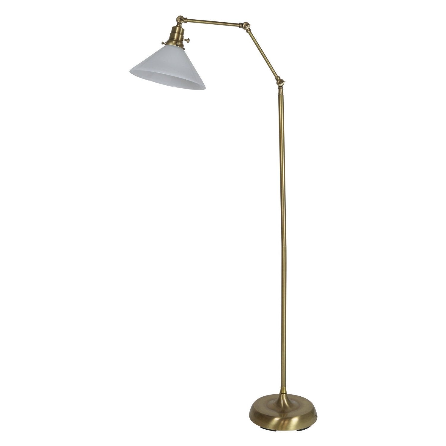 House of Troy - OT600-AB-WT - One Light Floor Lamp - Otis - Antique Brass