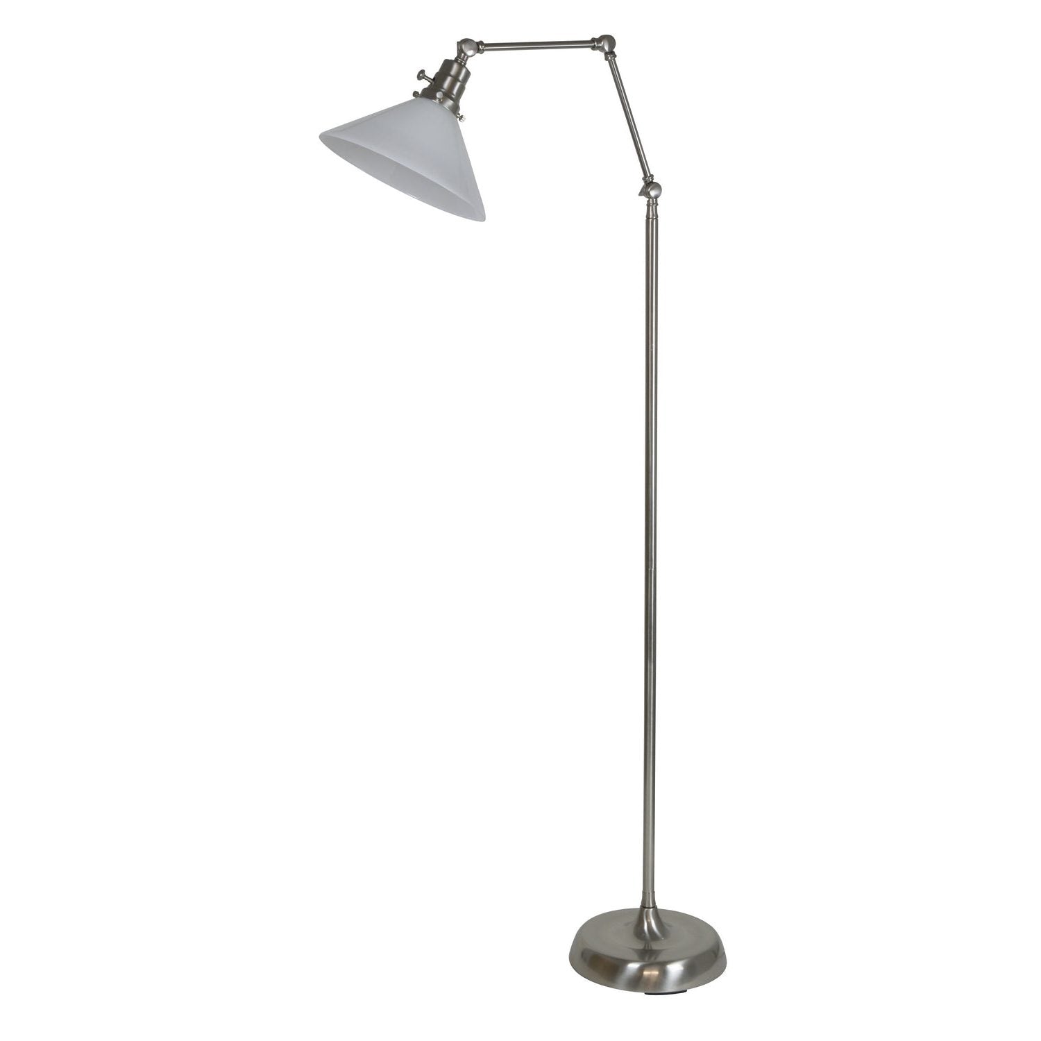 House of Troy - OT600-SN-WT - One Light Floor Lamp - Otis - Satin Nickel