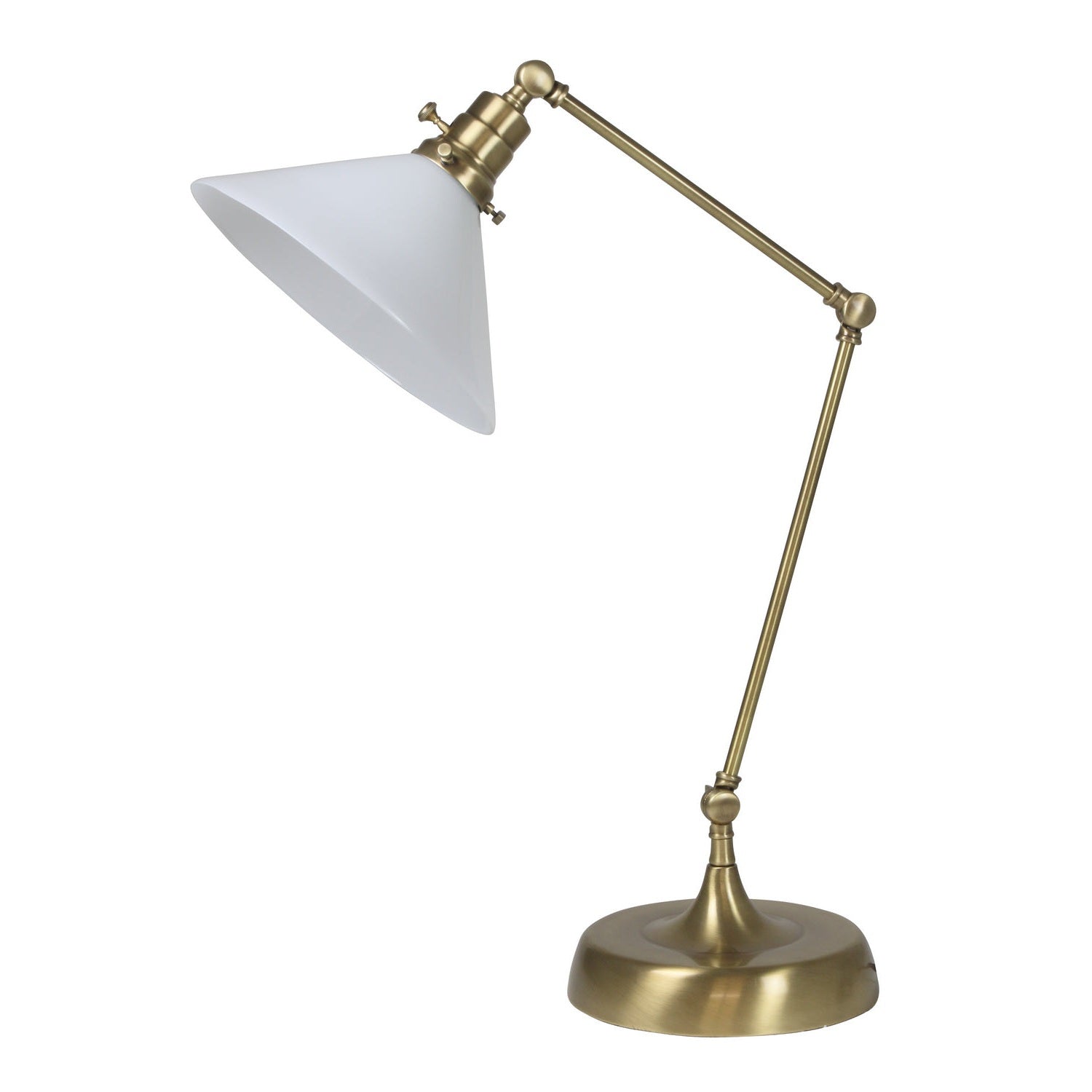 House of Troy - OT650-AB-WT - One Light Table Lamp - Otis - Antique Brass