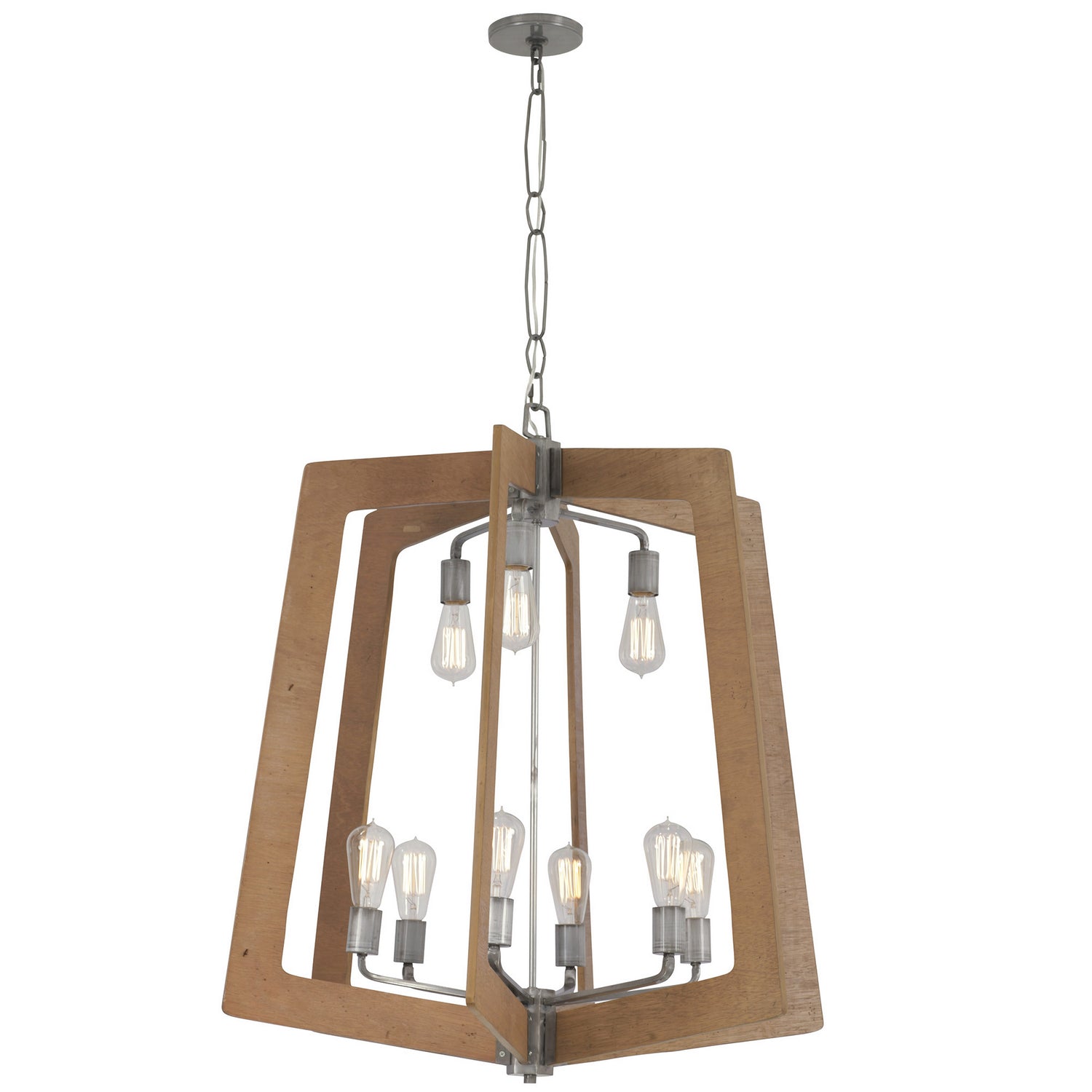 Varaluz - 268C09SLW - Nine Light Chandelier - Lofty - Steel
