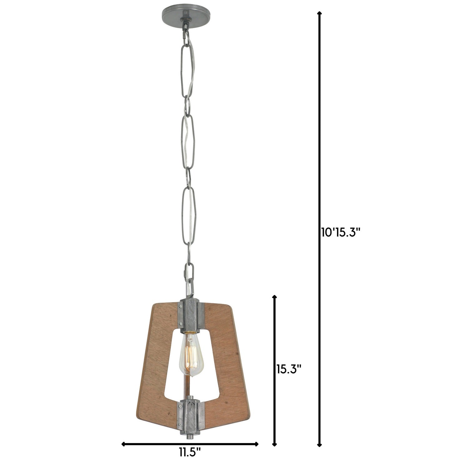 Varaluz - 268M01SLW - One Light Mini Pendant - Lofty - Steel
