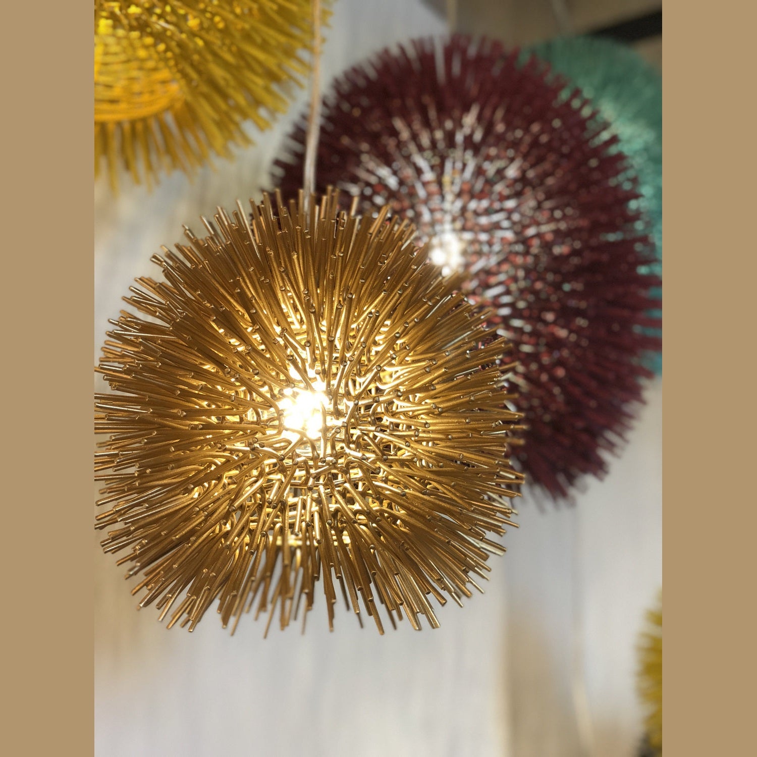 Varaluz - 169M01GO - One Light Mini Pendant - Urchin - Gold