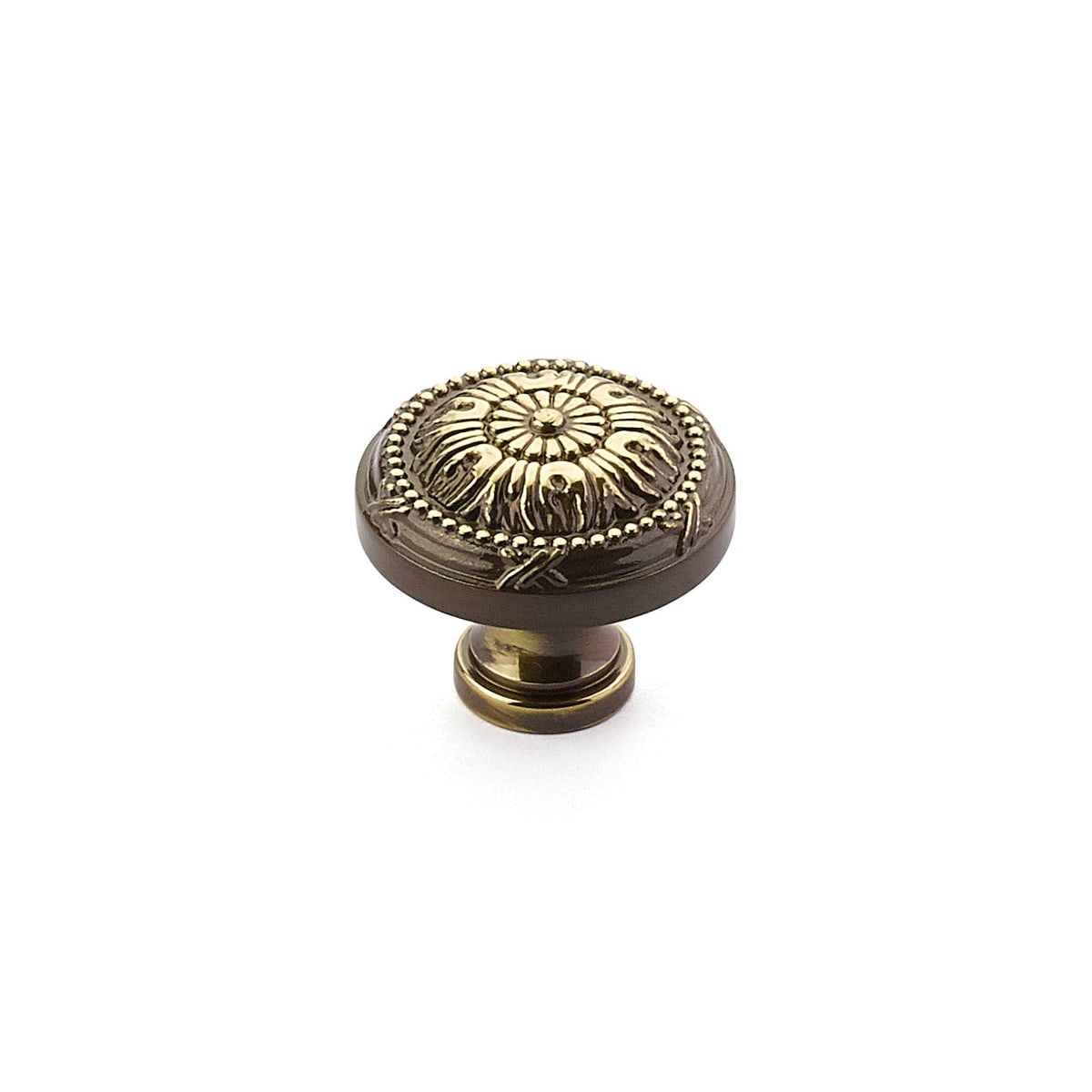 2 Pack5 - Versailles 1-1/4" Solid Brass Tuscan Venetian Mushroom Cabinet Knob