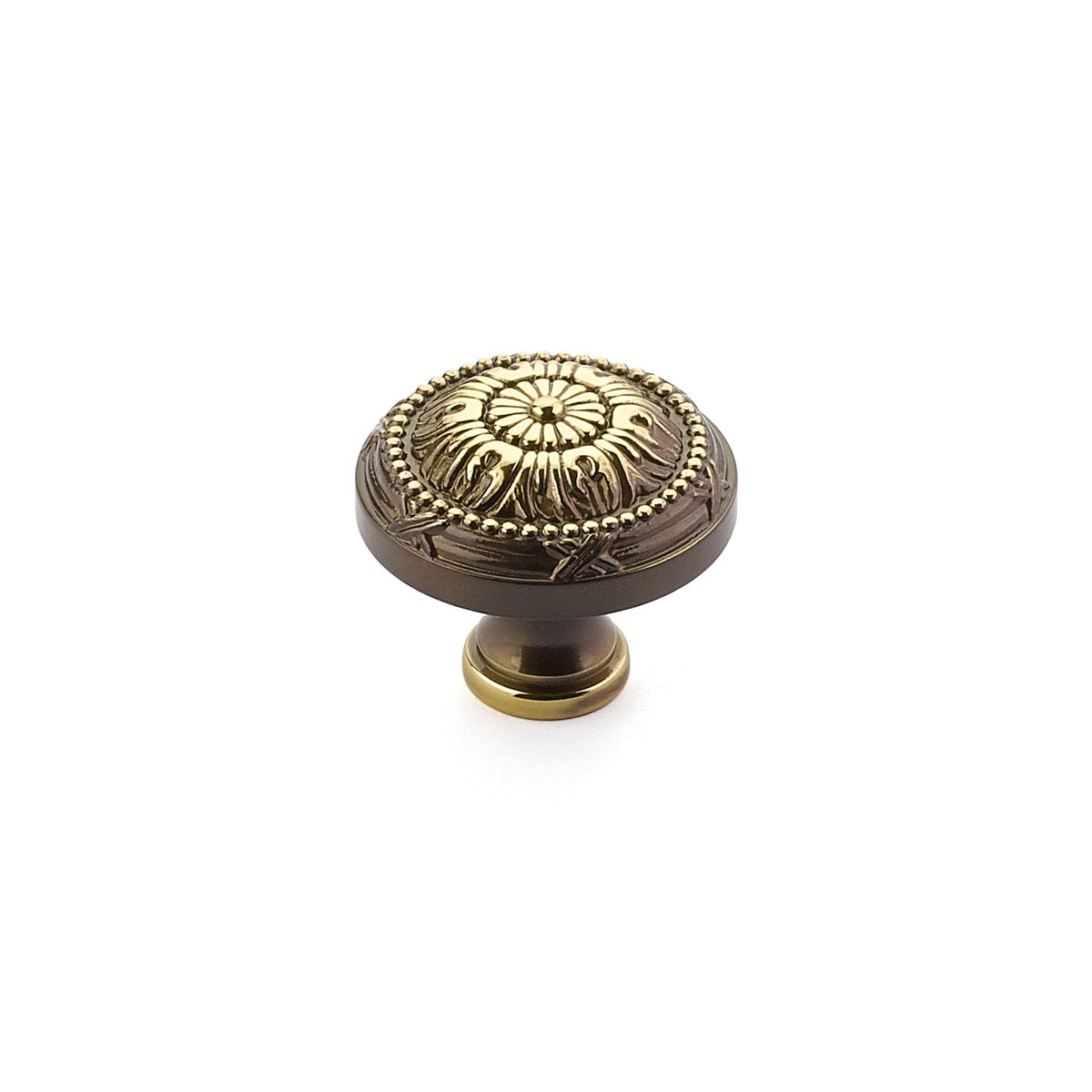 Schaub and Company - 752-ALP - Versailles 1-1/2" Traditional Luxury Solid Brass Round Cabinet Knob in Antique Light Polished