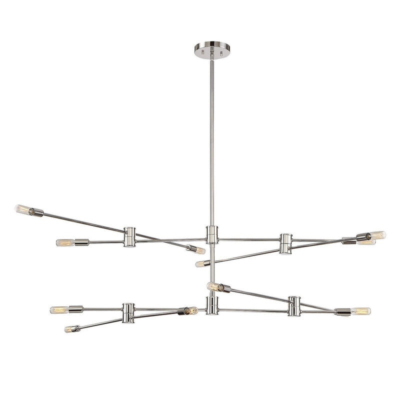 Savoy House - 1-7001-12-109 - 12 Light Chandelier - Lyrique - Polished Nickel