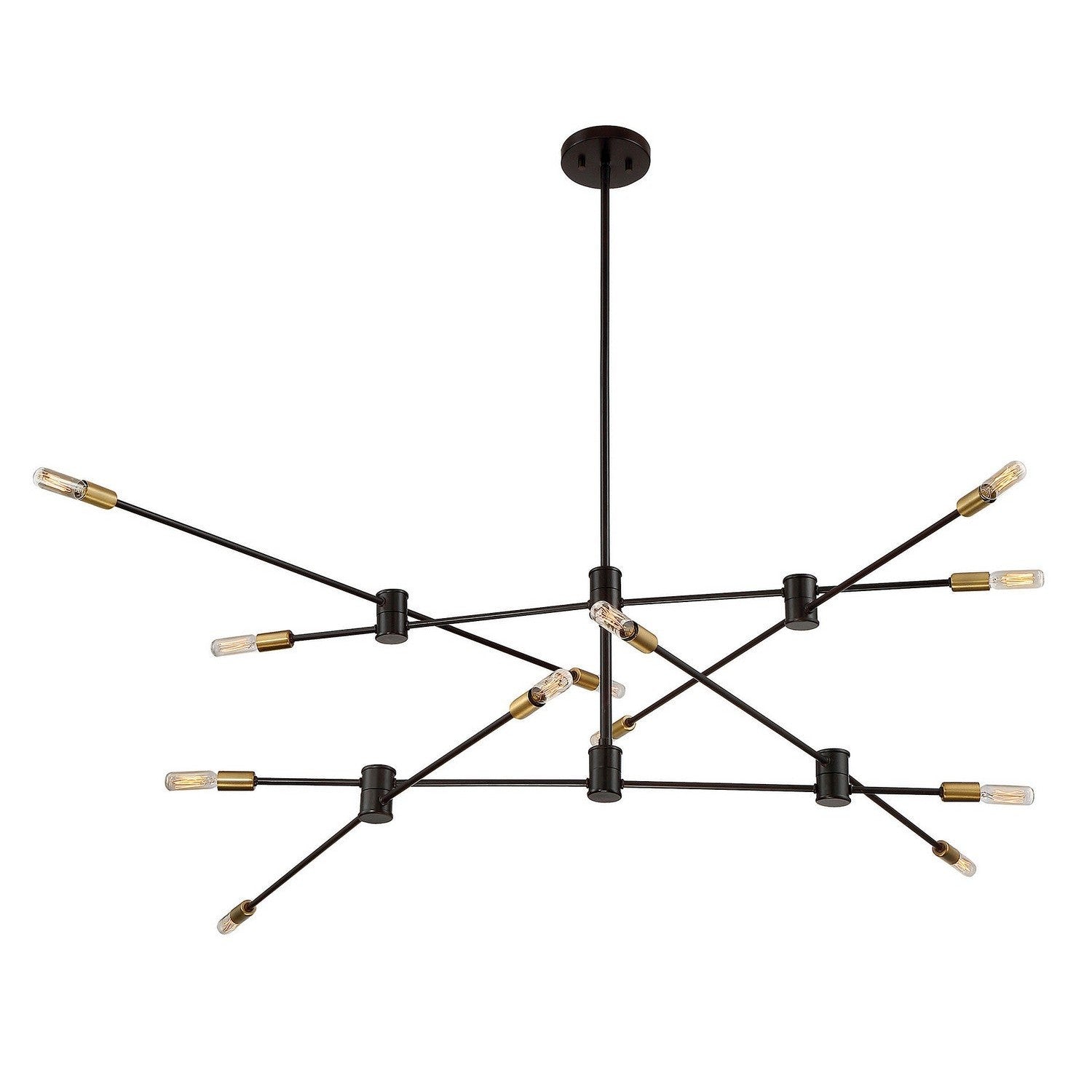 Savoy House - 1-7001-12-77 - 12 Light Chandelier - Lyrique - Bronze with Brass