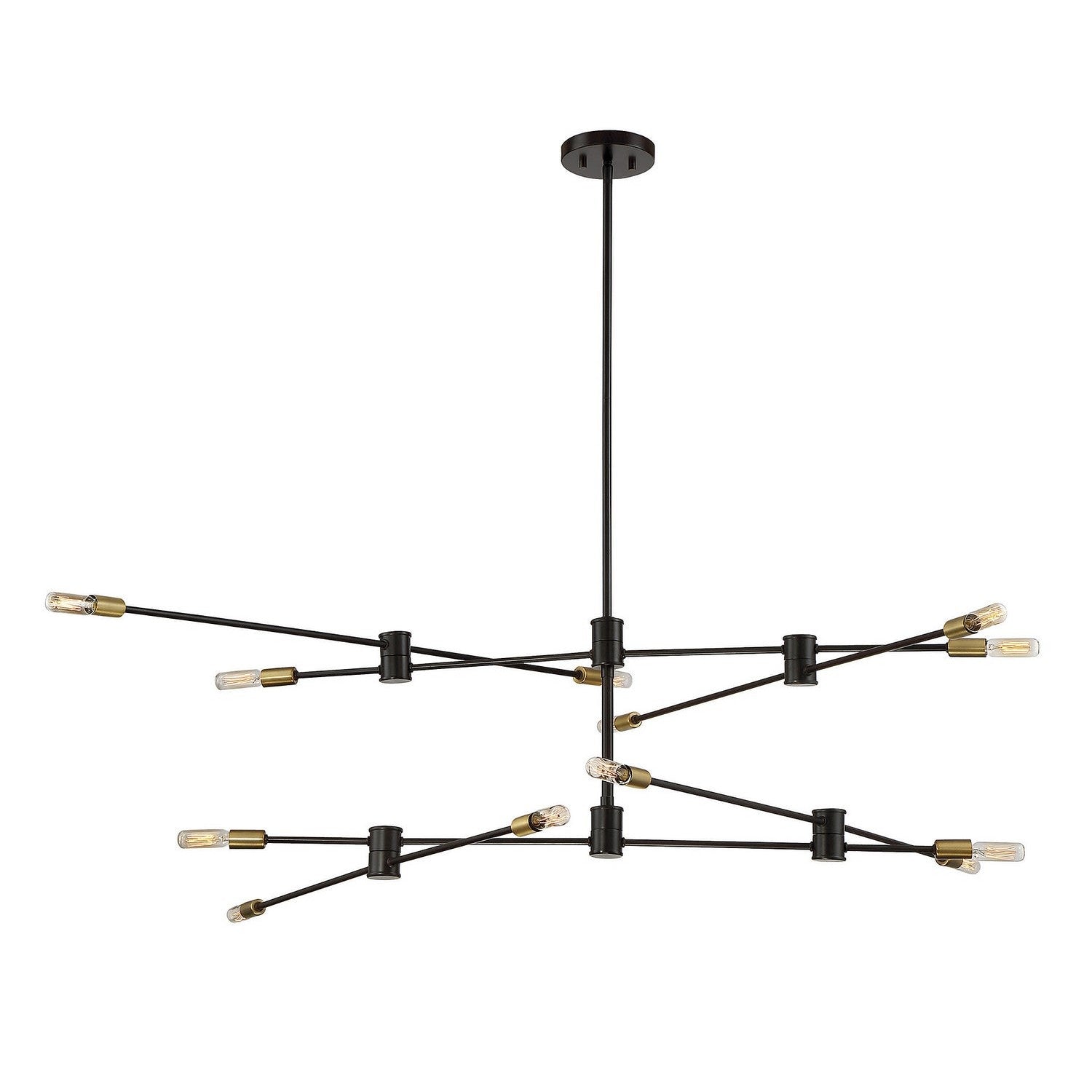 Savoy House - 1-7001-12-77 - 12 Light Chandelier - Lyrique - Bronze with Brass
