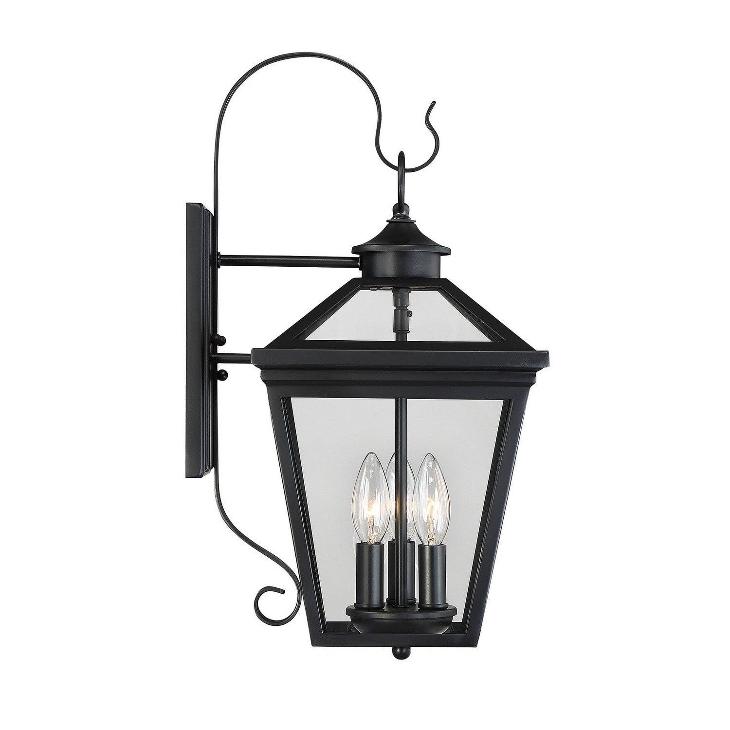 Savoy House - 5-141-BK - Three Light Wall Lantern - Ellijay - Black