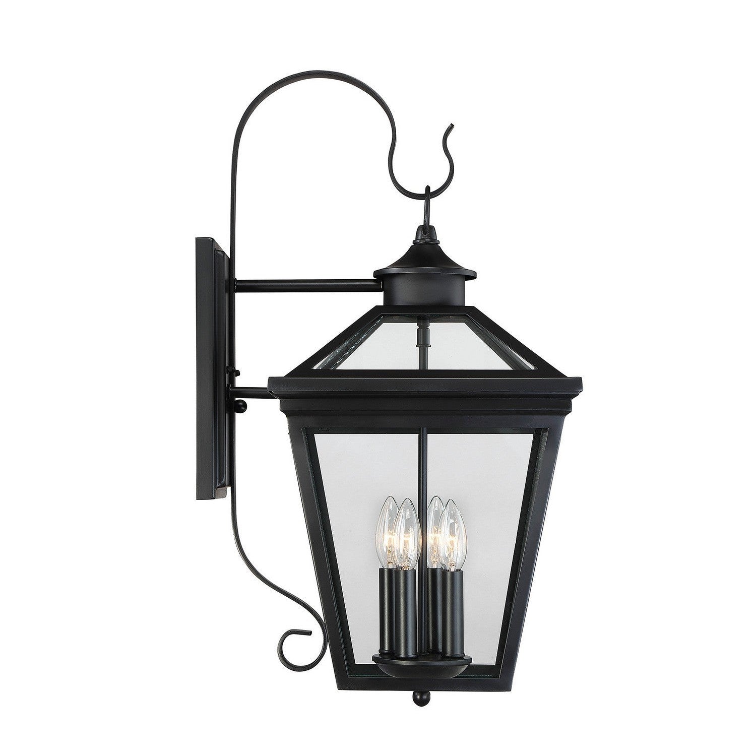Savoy House - 5-142-BK - Four Light Outdoor Wall Lantern - Ellijay - Black