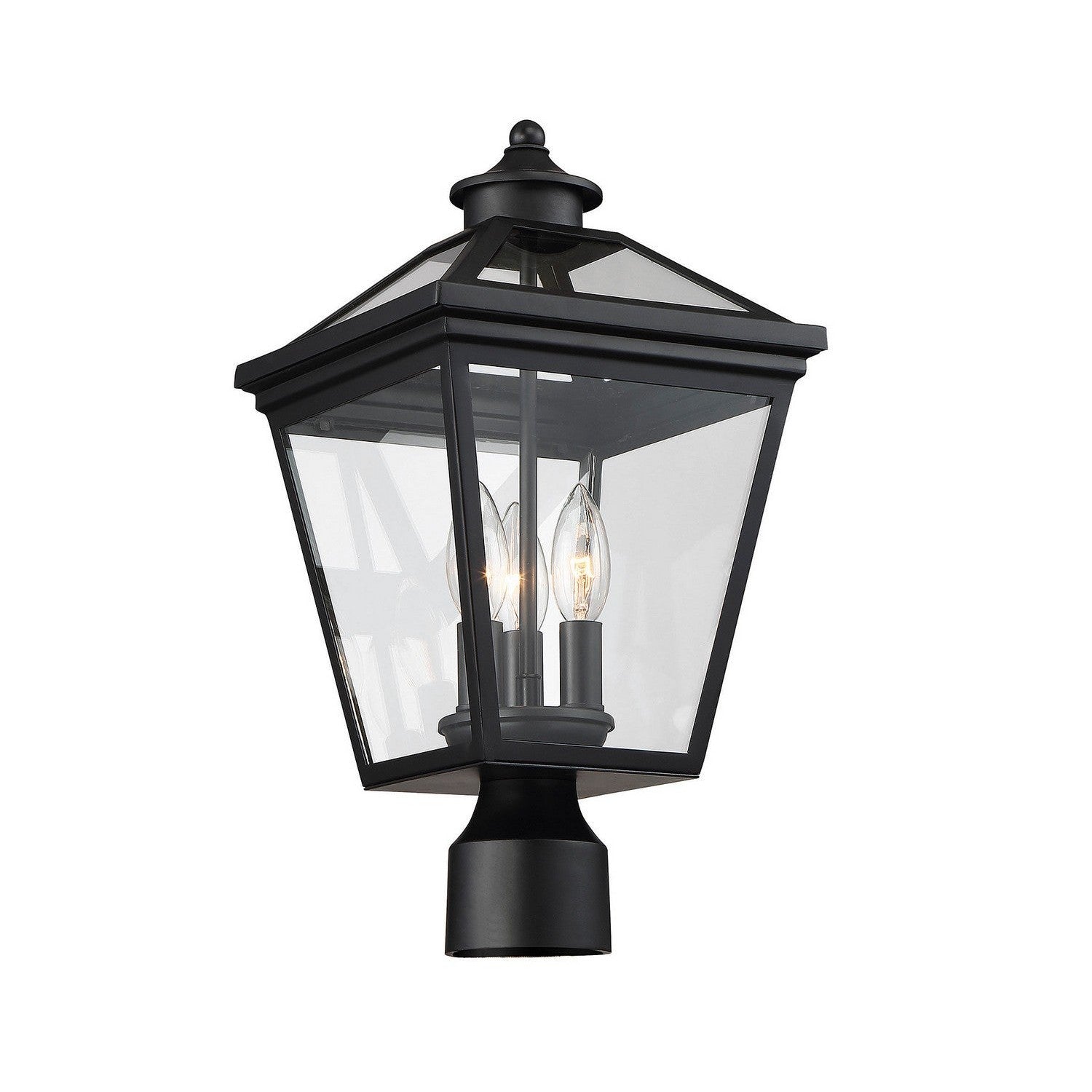 Savoy House - 5-147-BK - Three Light Post Lantern - Ellijay - Black
