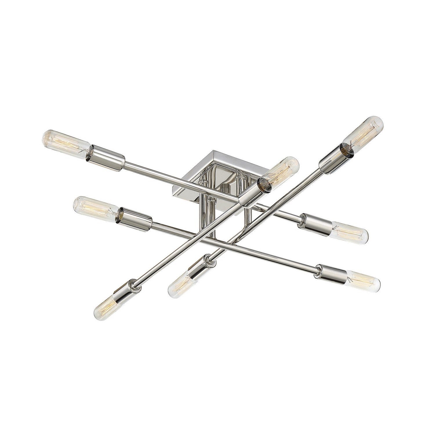Savoy House - 6-7003-8-109 - Eight Light Semi Flush Mount - Lyrique - Polished Nickel