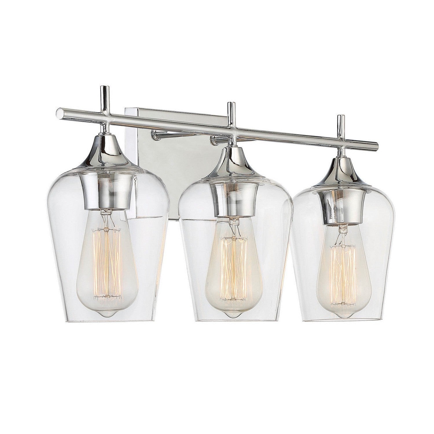 Savoy House - 8-4030-3-11 - Three Light Bath Bar - Octave - Polished Chrome