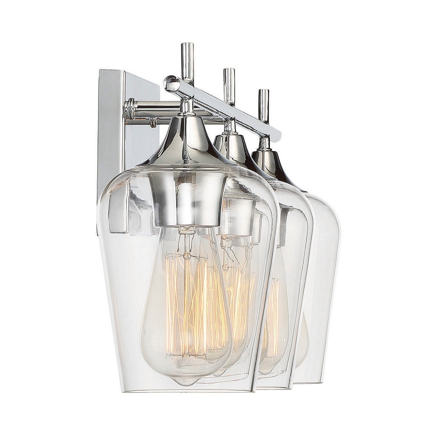 Savoy House - 8-4030-3-11 - Three Light Bath Bar - Octave - Polished Chrome