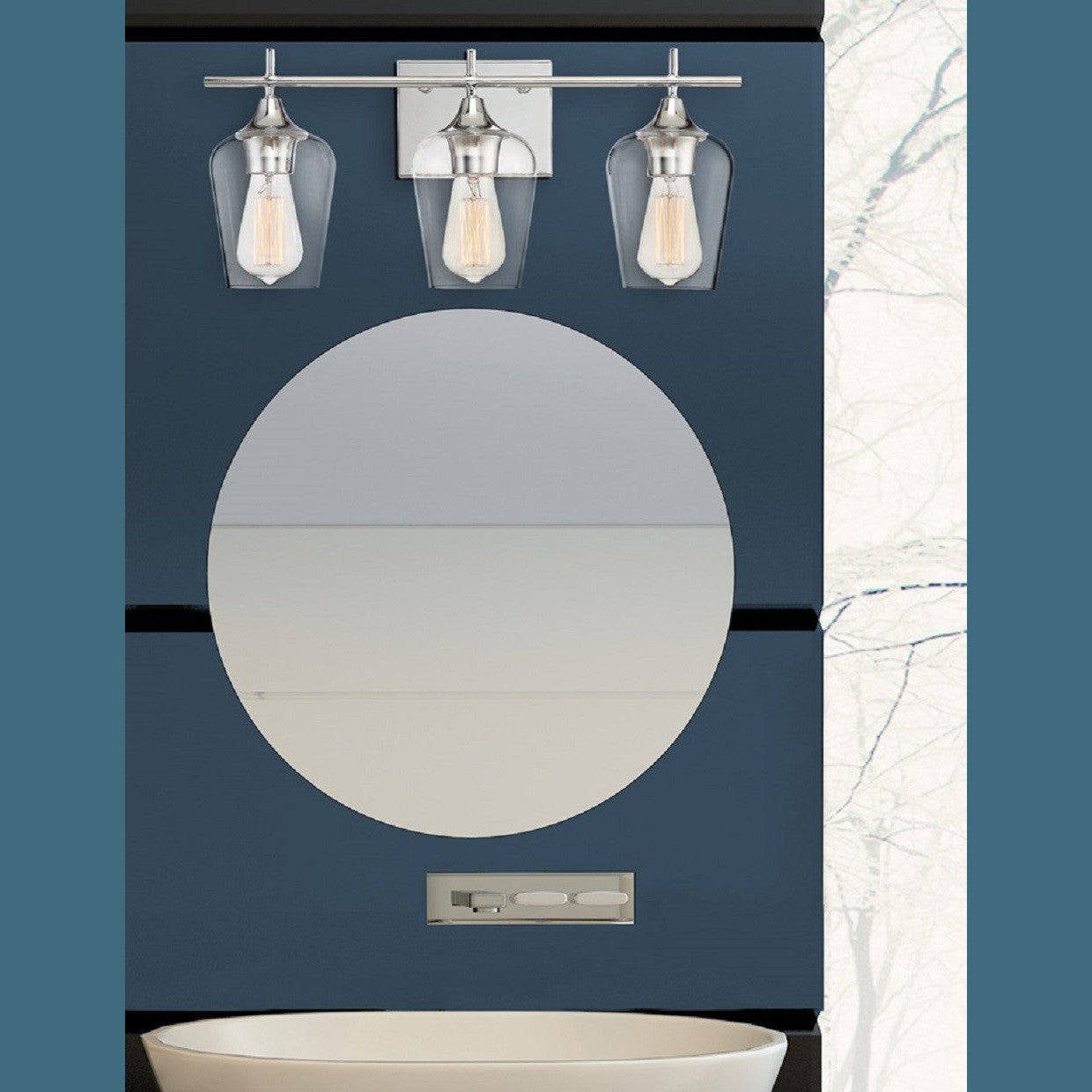 Savoy House - 8-4030-3-11 - Three Light Bath Bar - Octave - Polished Chrome