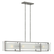 Hinkley - 3996BN - LED Linear Chandelier - Latitude - Brushed Nickel