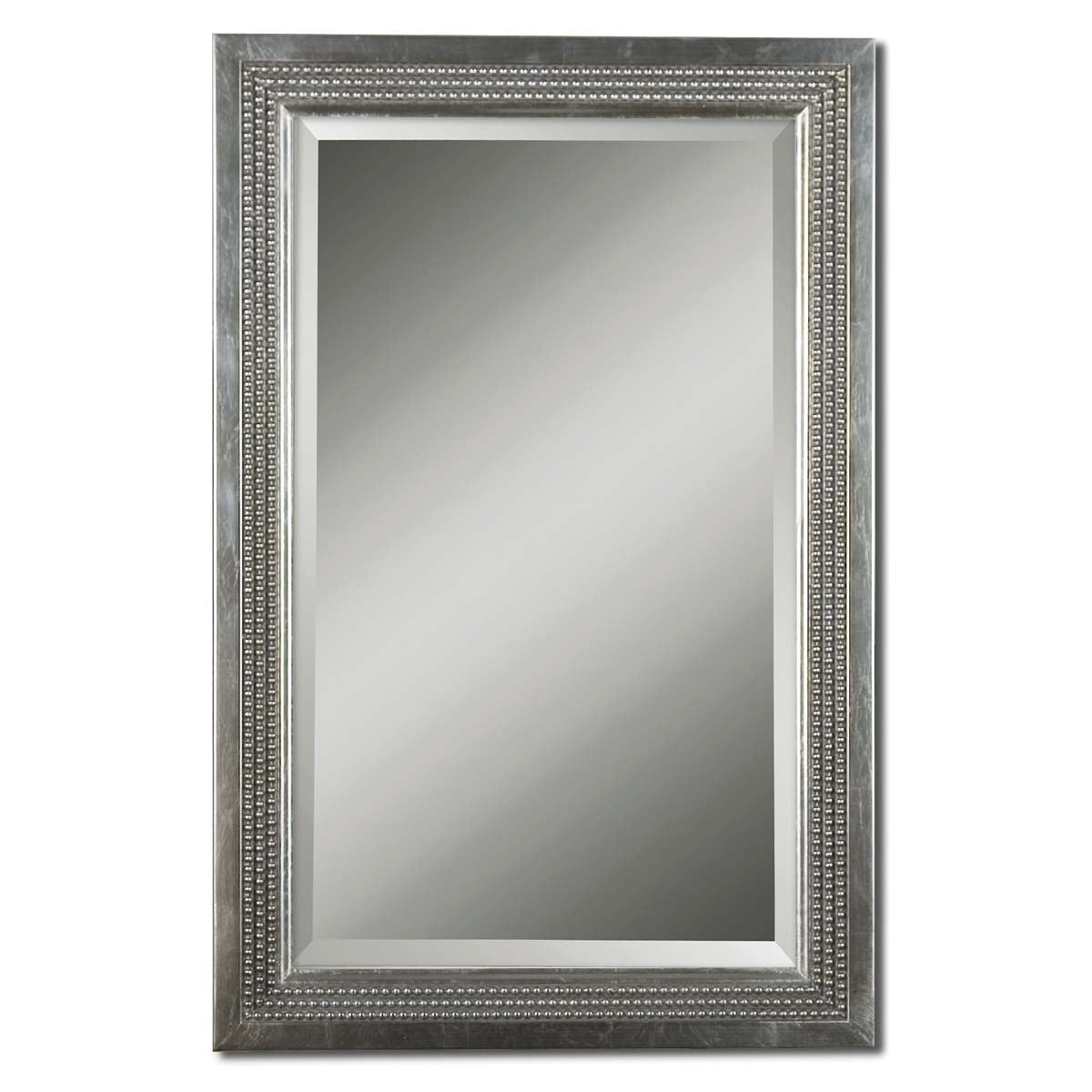 Uttermost - 14411 B - Mirror - Triple Bead - Silver Leaf w/Light Gray Glaze