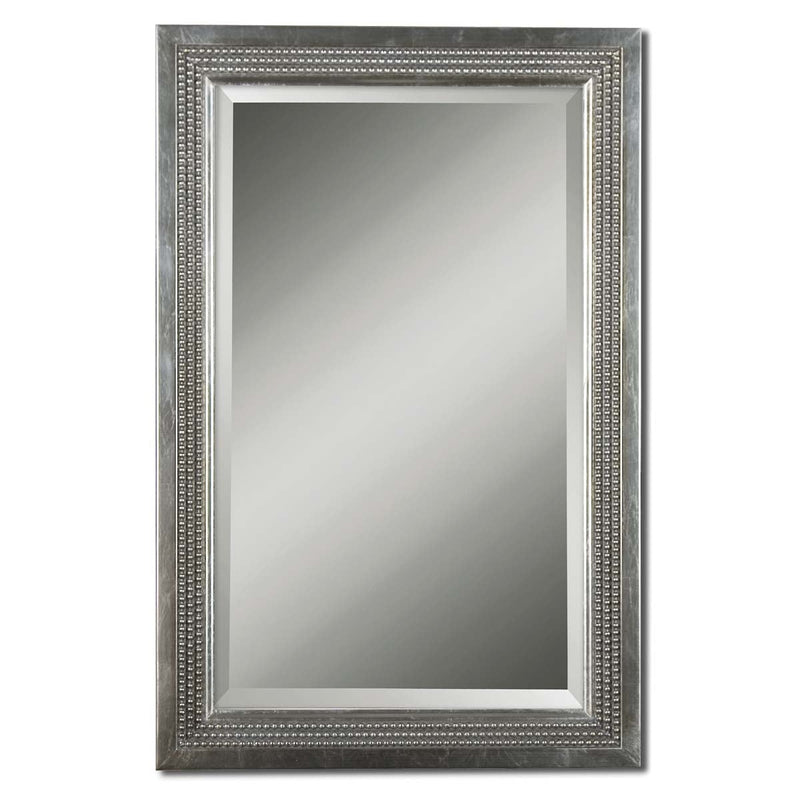 Uttermost - 14411 B - Mirror - Triple Bead - Silver Leaf w/Light Gray Glaze