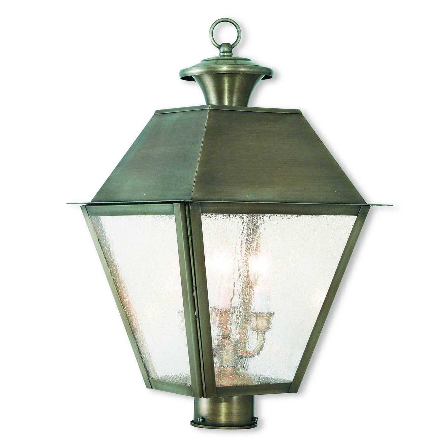 Livex Lighting - 2169-29 - Three Light Post-Top Lanterm - Mansfield - Vintage Pewter