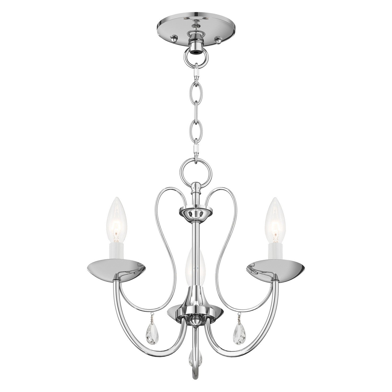 Livex Lighting - 40863-05 - Three Light Chandelier - Mirabella - Polished Chrome