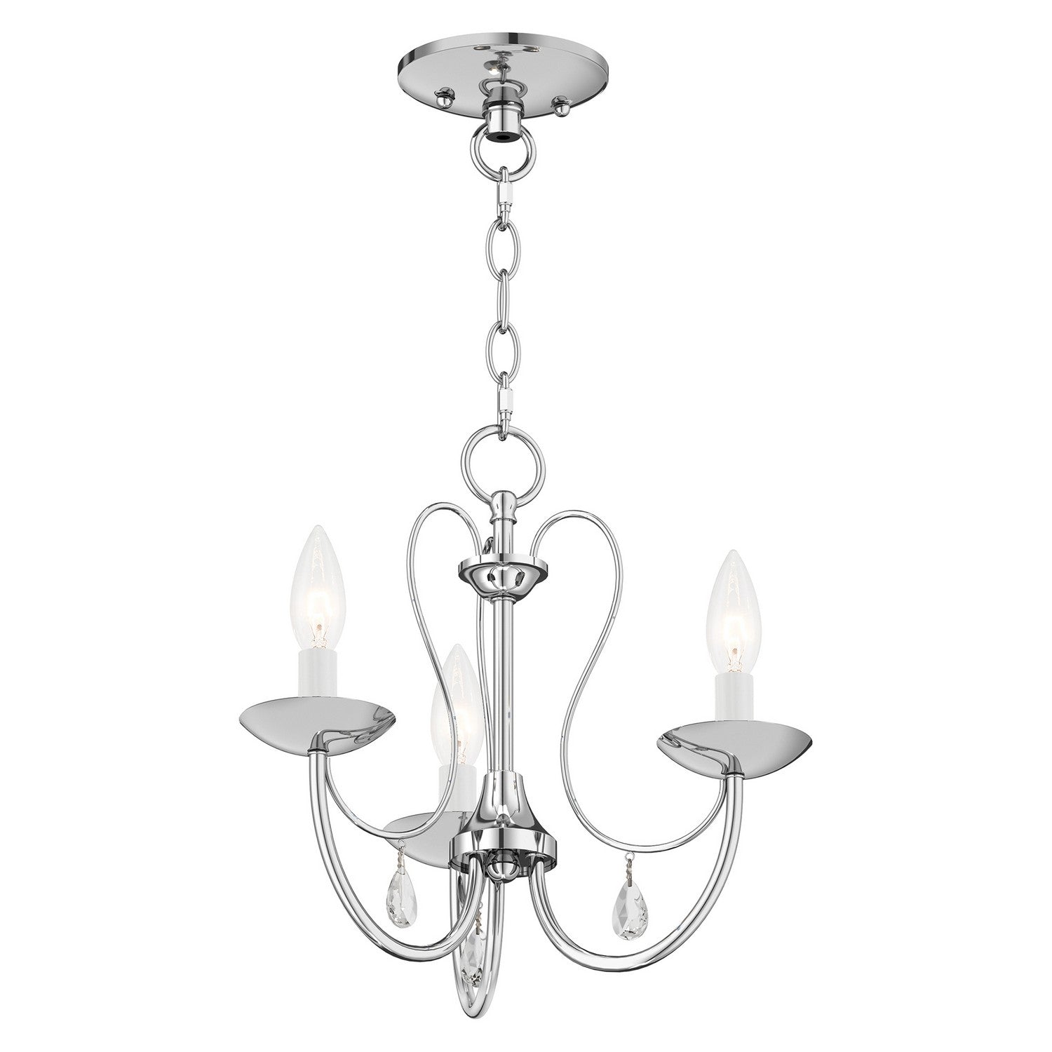 Livex Lighting - 40863-05 - Three Light Chandelier - Mirabella - Polished Chrome