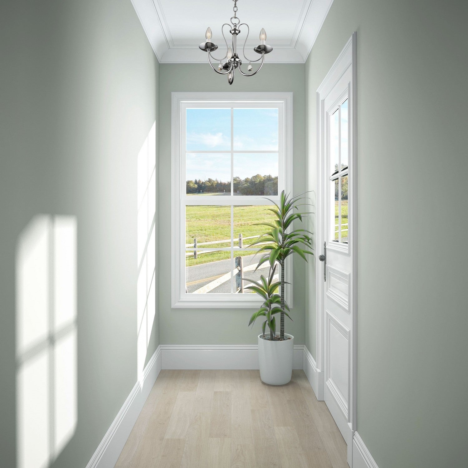 Livex Lighting - 40863-05 - Three Light Chandelier - Mirabella - Polished Chrome