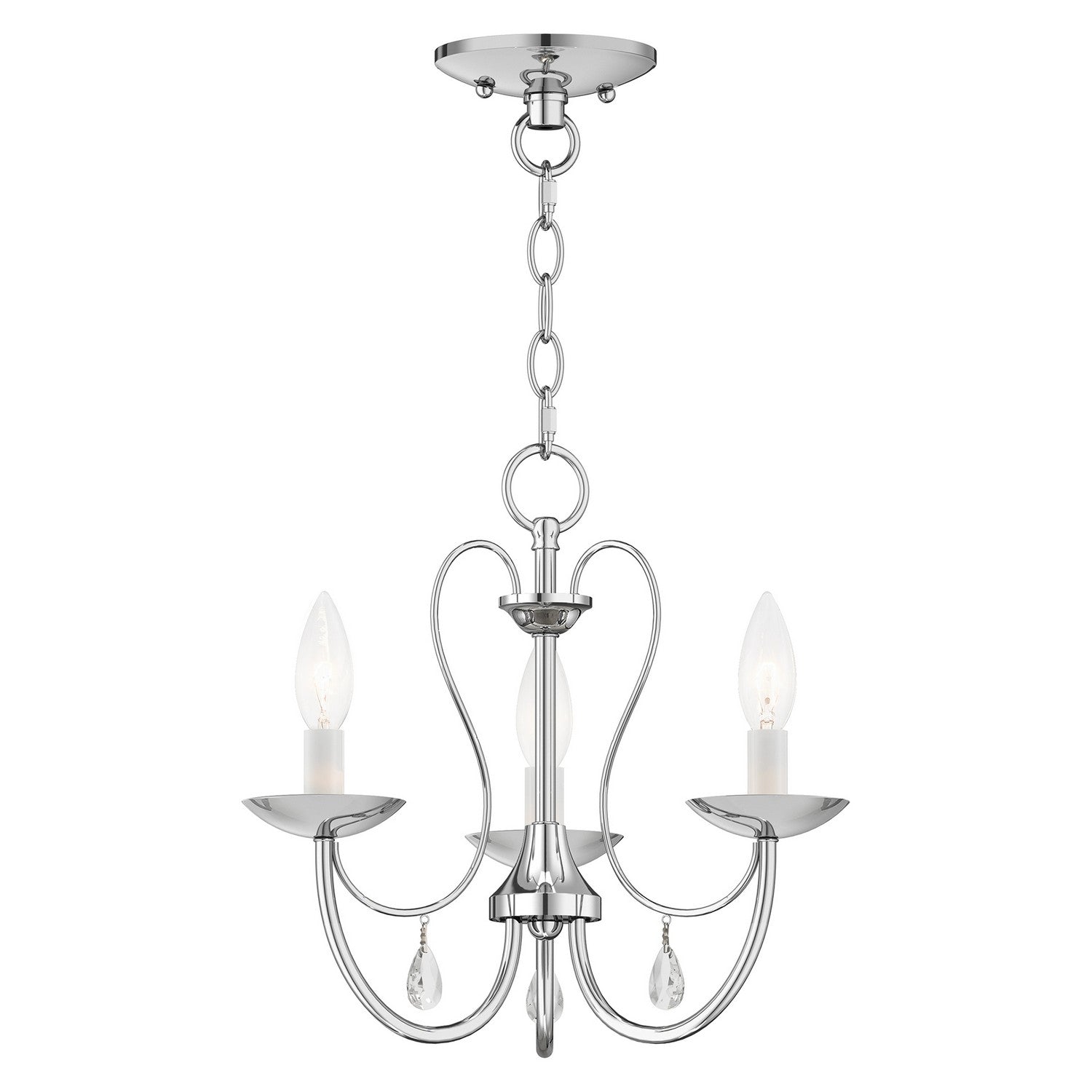 Livex Lighting - 40863-05 - Three Light Chandelier - Mirabella - Polished Chrome