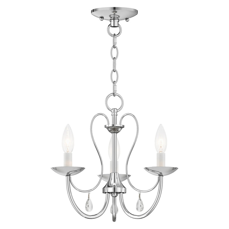 Livex Lighting - 40863-05 - Three Light Chandelier - Mirabella - Polished Chrome