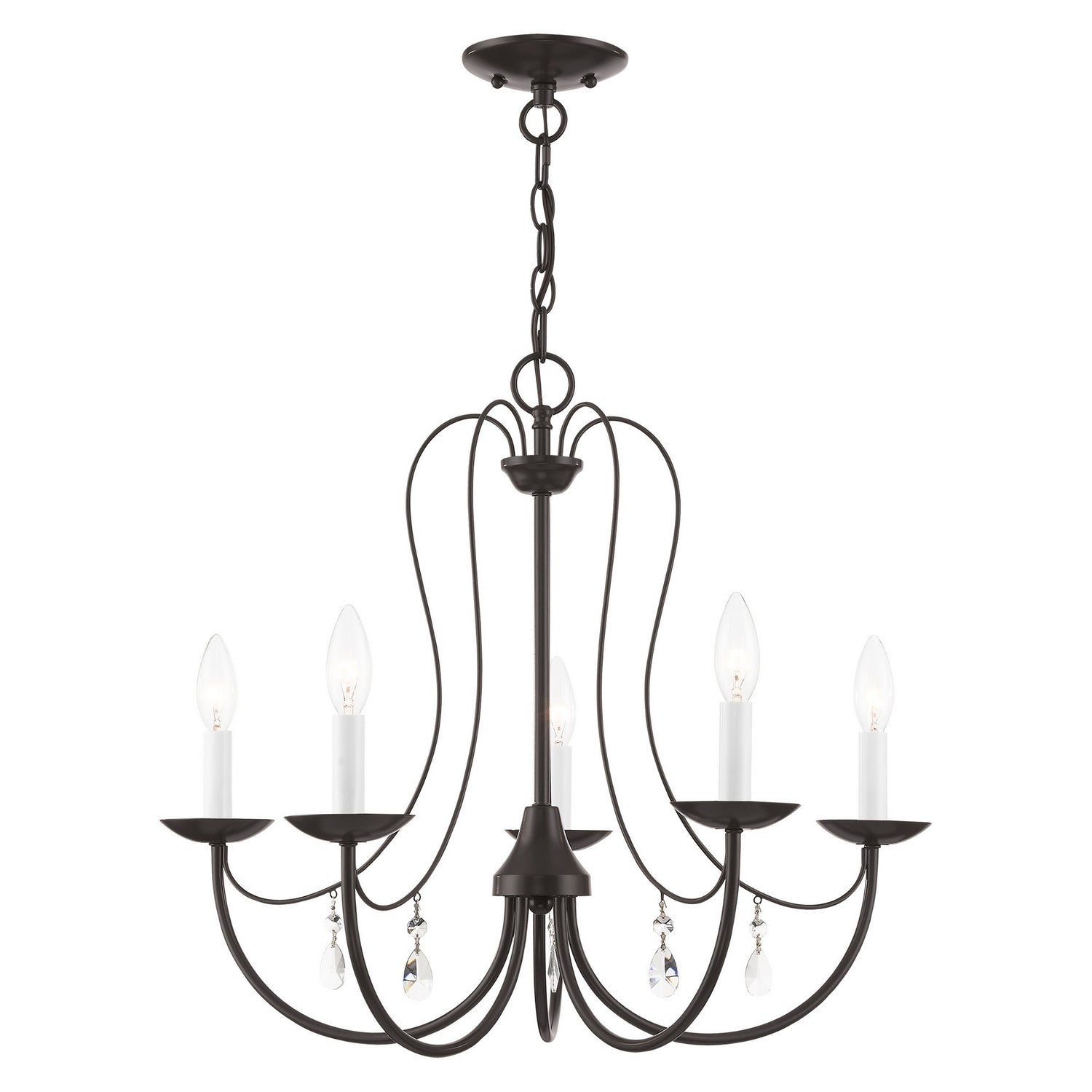 Livex Lighting - 40865-92 - Five Light Chandelier - Mirabella - English Bronze