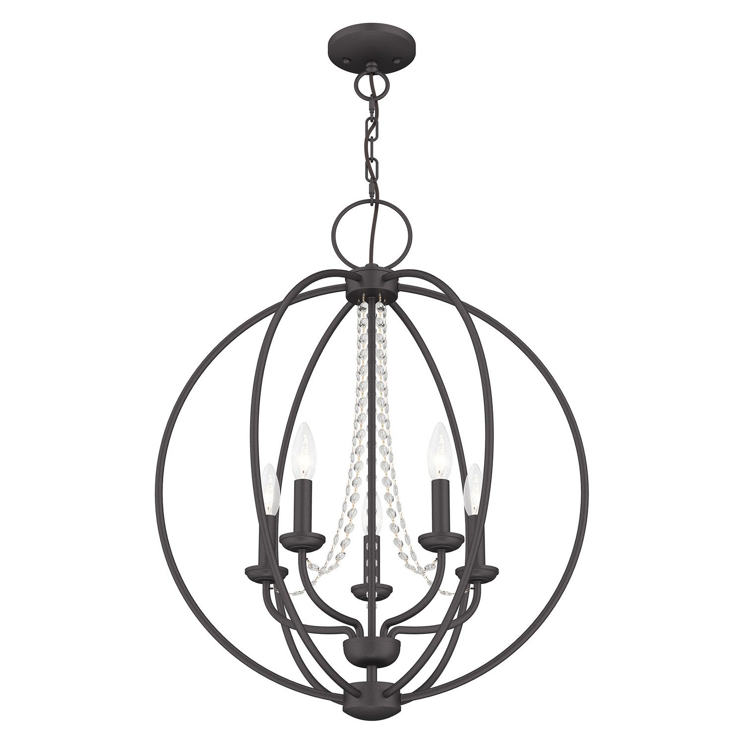Livex Lighting - 40915-92 - Five Light Chandelier - Arabella - English Bronze