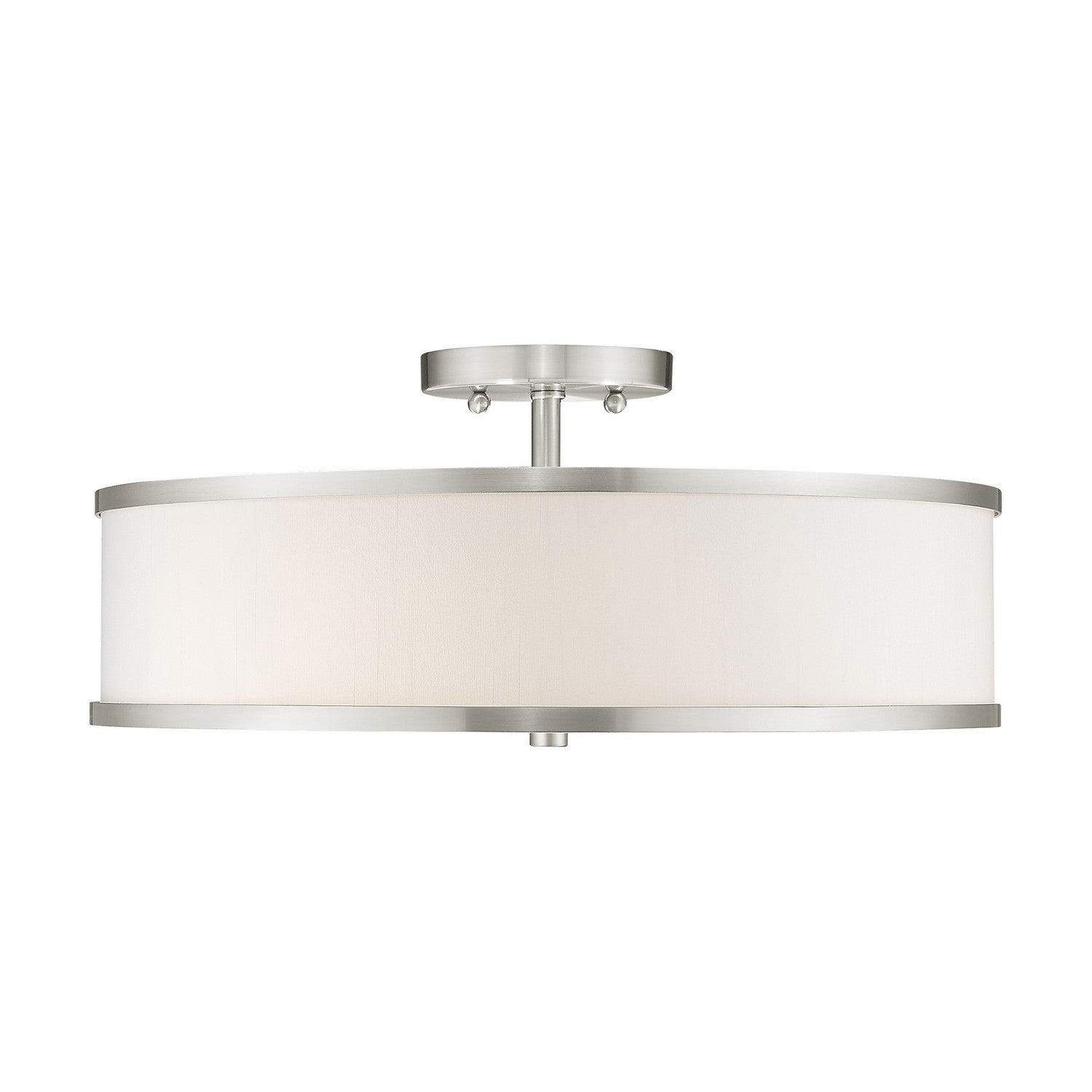 Livex Lighting - 62629-91 - Three Light Ceiling Mount - Park Ridge - Brushed Nickel