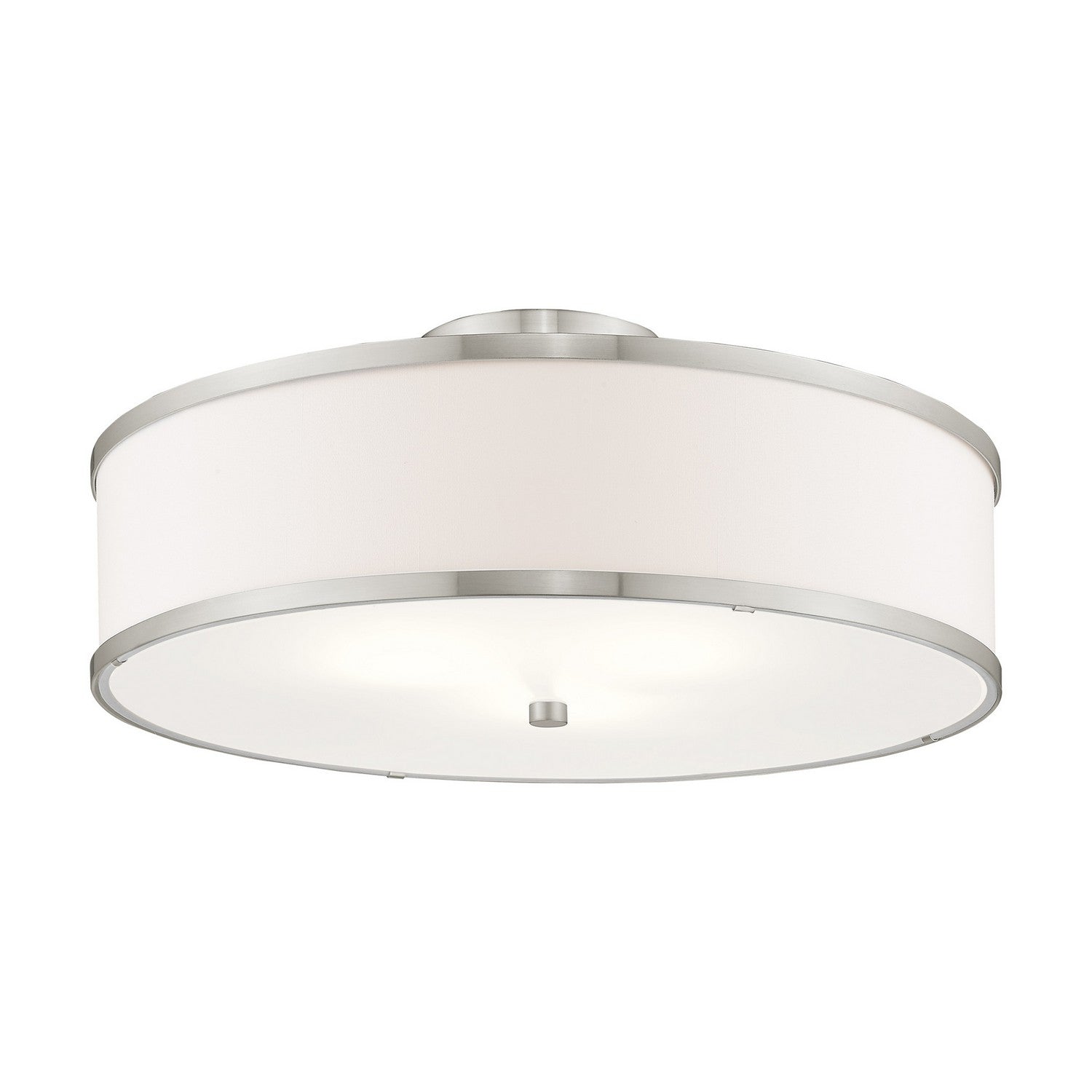 Livex Lighting - 62629-91 - Three Light Ceiling Mount - Park Ridge - Brushed Nickel
