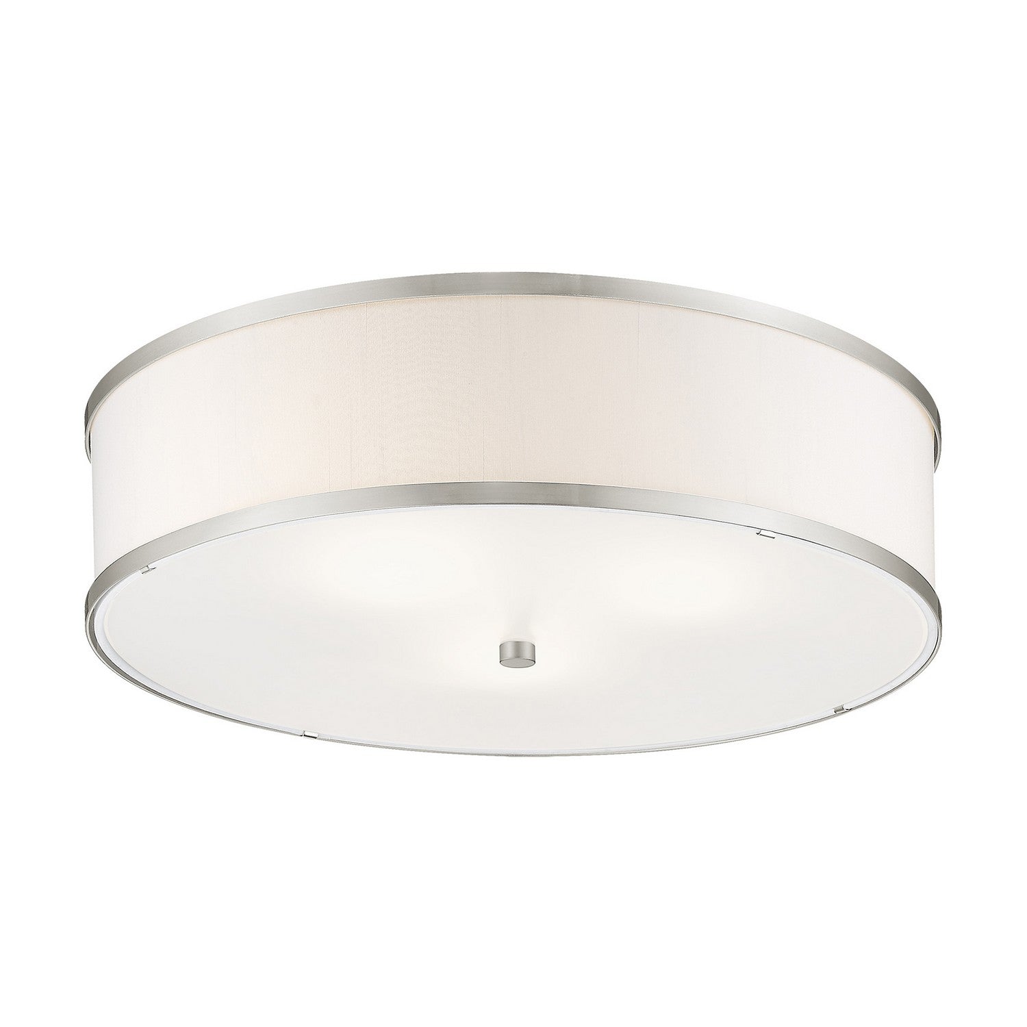 Livex Lighting - 62629-91 - Three Light Ceiling Mount - Park Ridge - Brushed Nickel