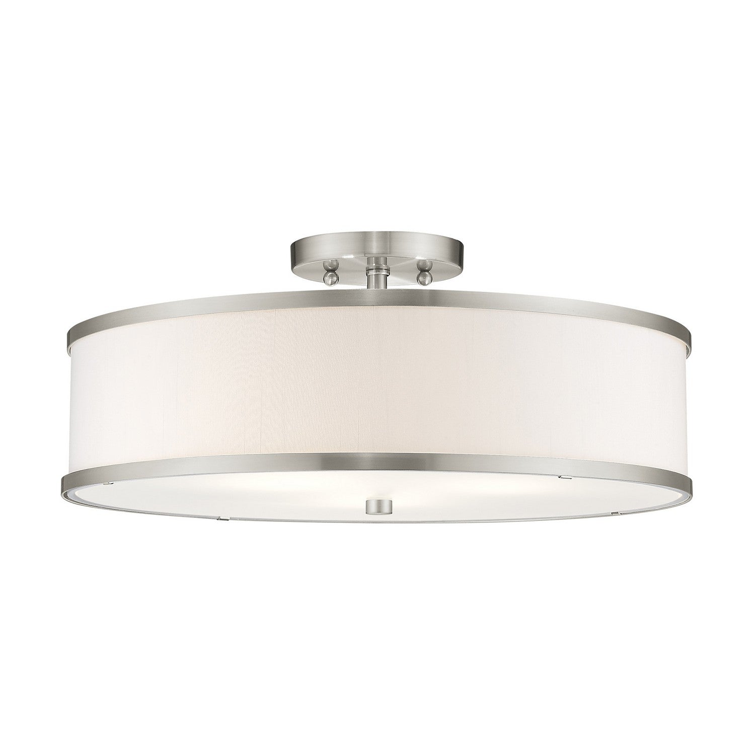 Livex Lighting - 62629-91 - Three Light Ceiling Mount - Park Ridge - Brushed Nickel