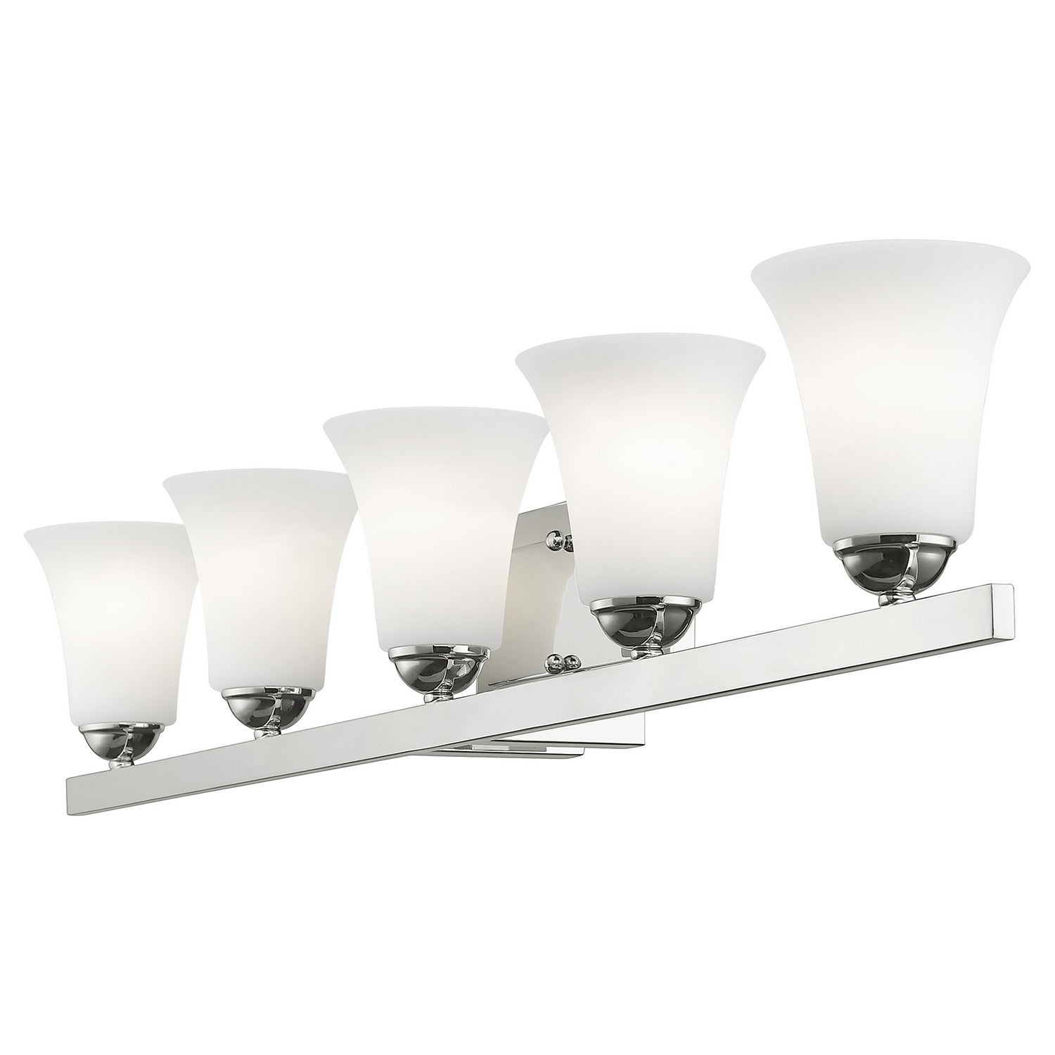 Livex Lighting - 6485-05 - Five Light Bath Vanity - Ridgedale - Polished Chrome