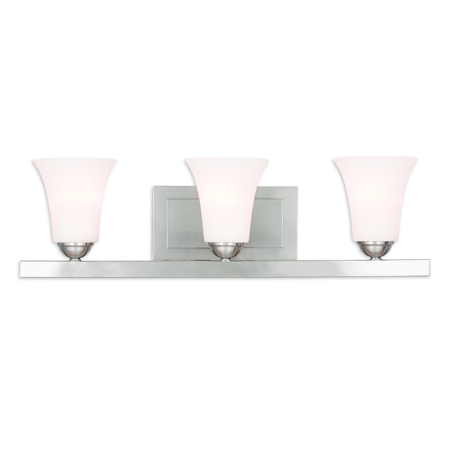 Livex Lighting - 6493-91 - Three Light Bath Vanity - Ridgedale - Brushed Nickel