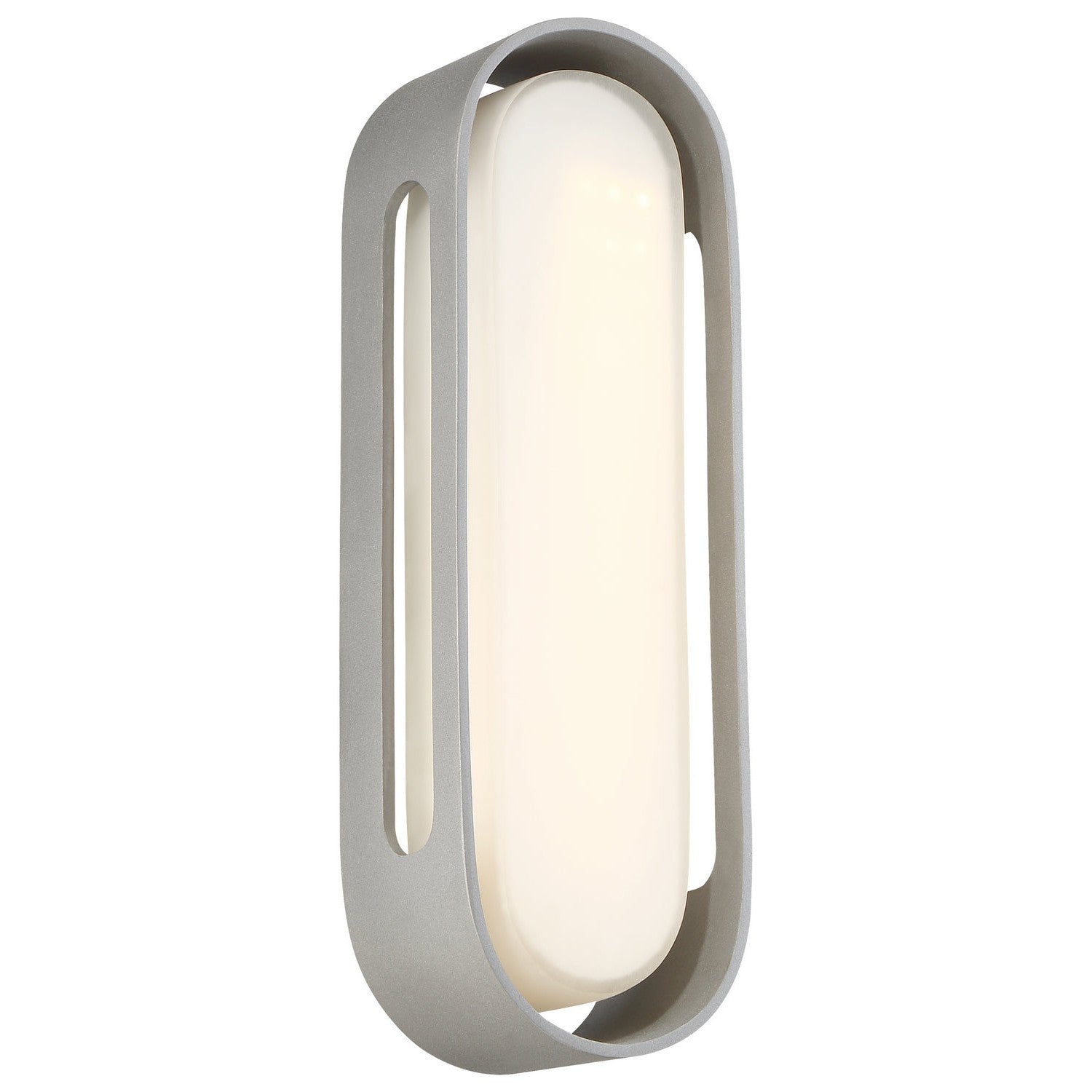 George Kovacs - P1282-295-L - LED Bracket - Floating Oval - Sand Silver