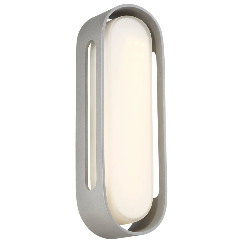George Kovacs - P1282-295-L - LED Bracket - Floating Oval - Sand Silver