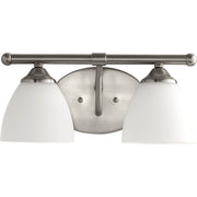 Quorum - 5150-2-65 - Two Light Vanity - Brooks - Satin Nickel w/ Satin Opal
