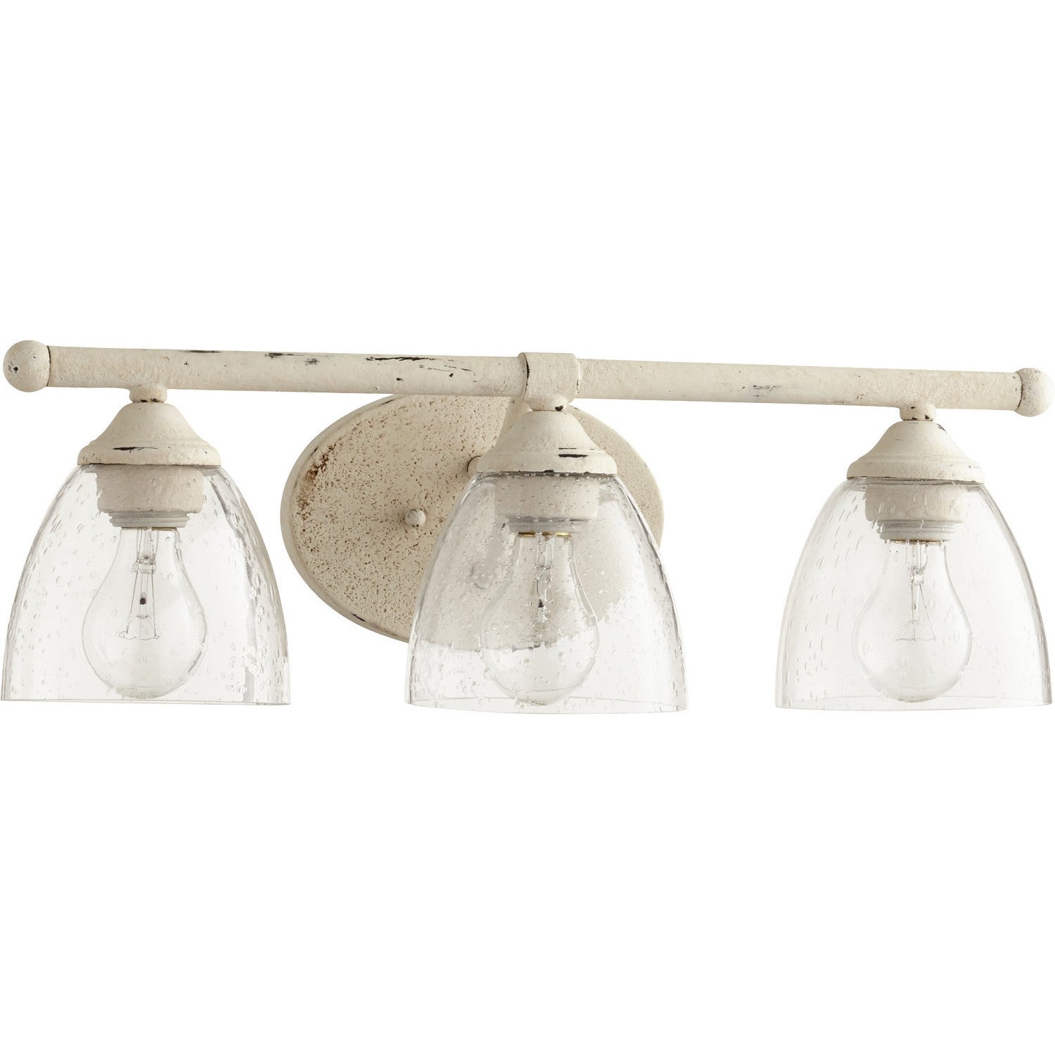Quorum - 5150-3-70 - Three Light Vanity - Brooks - Persian White w/ Clear/Seeded