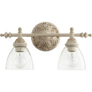 Quorum - 5257-2-70 - Two Light Vanity - 5257 Vanities - Persian White w/ Clear/Seeded