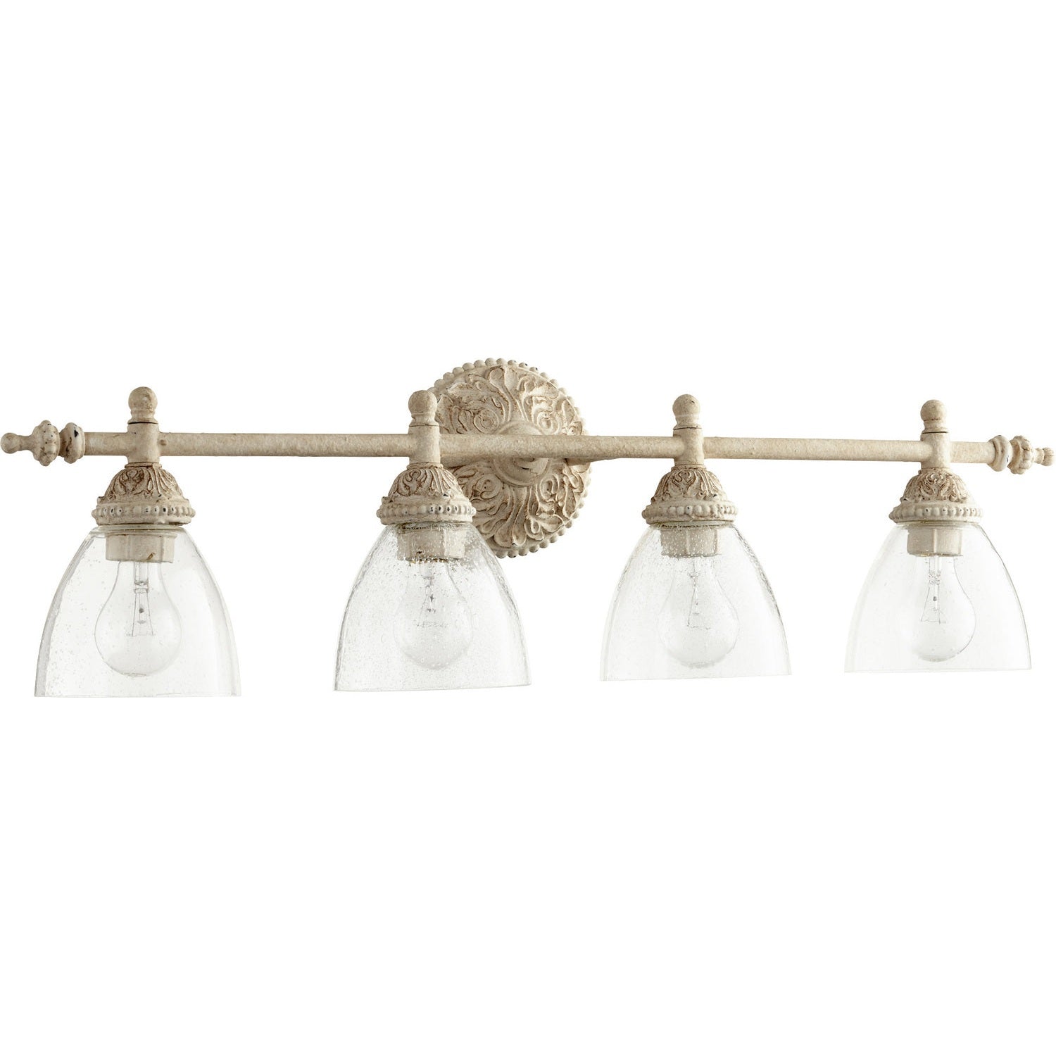 Quorum - 5257-4-70 - Four Light Vanity - 5257 Vanities - Persian White w/ Clear/Seeded